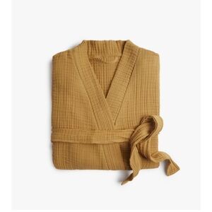 Parachute Mustard Yellow Waffle Robe - Size small.